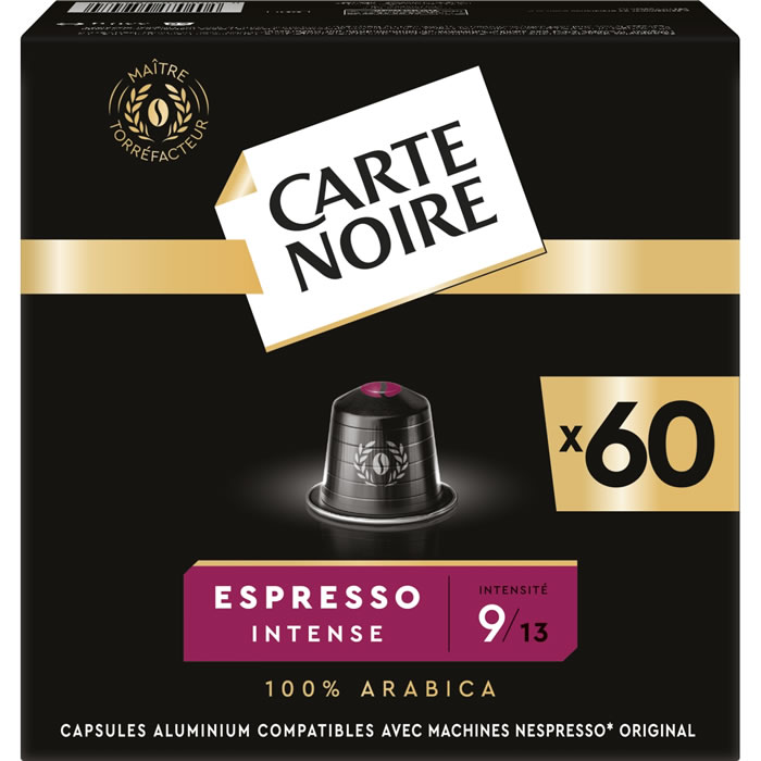 CARTE NOIRE Capsules de café espresso intense N°9