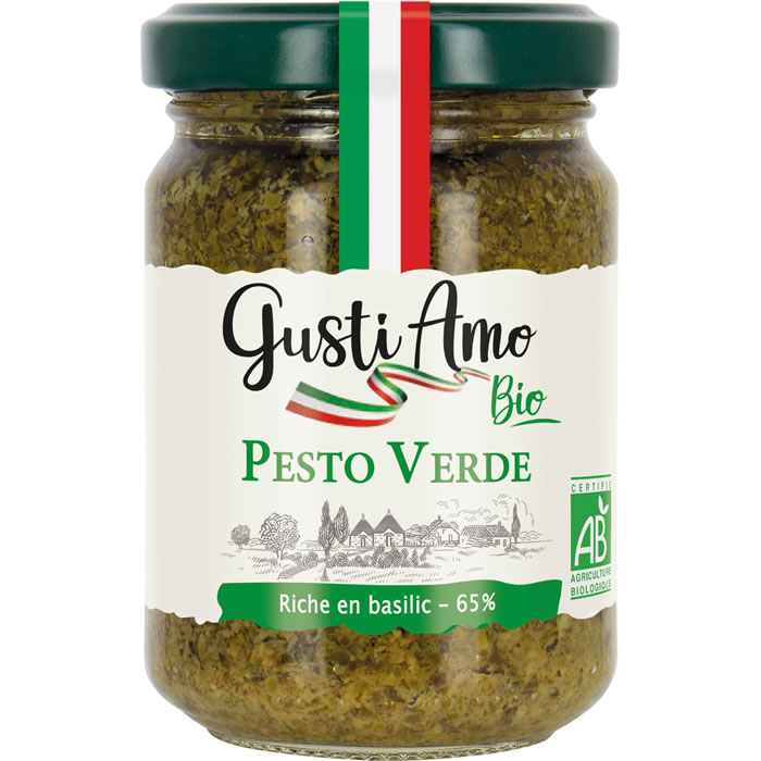 GUSTI AMO Sauce pesto au basilic bio
