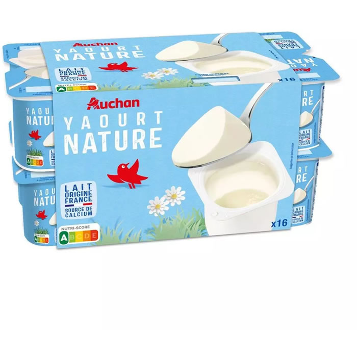 AUCHAN Yaourts nature