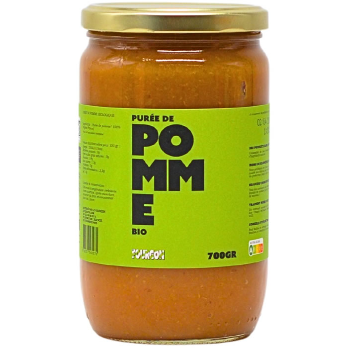 LE FOURGON Dessert pomme nature sans sucres ajoutés bio