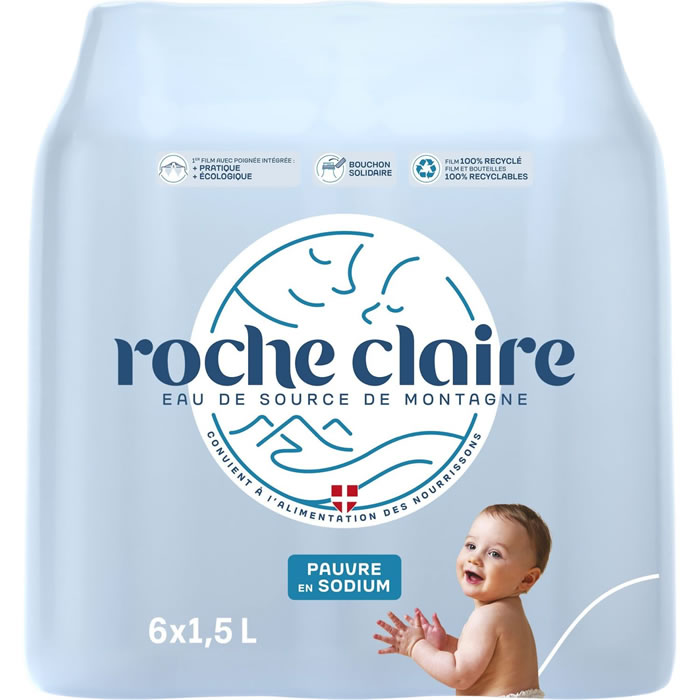 ROCHE CLAIRE Eau de source de montagne