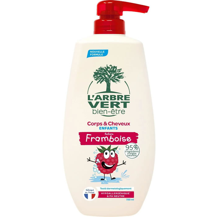 L'ARBRE VERT Bien-Être Gel douche 2 en 1 à la framboise