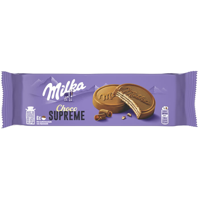 MILKA Choco Supreme Gaufrettes nappées de chocolat