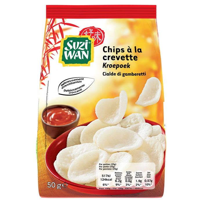SUZI-WAN Chips saveur crevettes