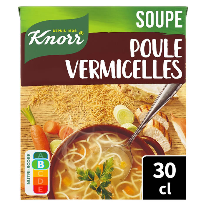 KNORR Soupe de poules, légumes, volailles et vermicelles