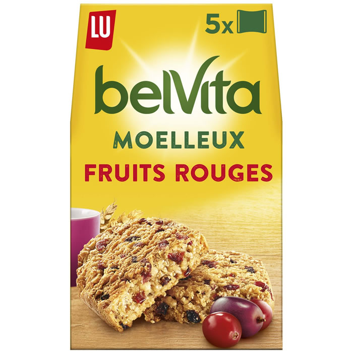 LU Belvita Biscuits moelleux aux fruits rouges