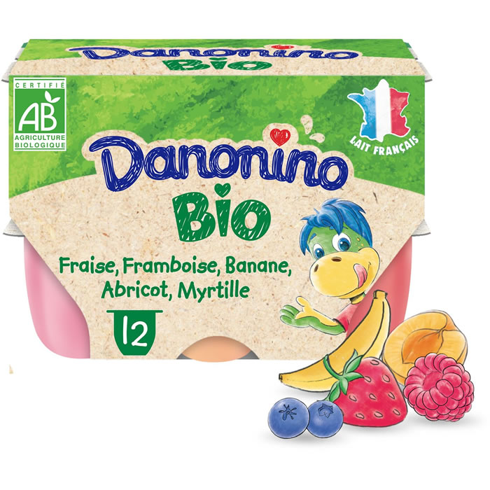 DANONINO Petit suisse aux fruits bio