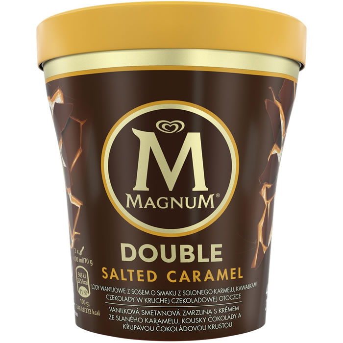 MAGNUM Double Crème glacée à la vanille, caramel et beurre salé