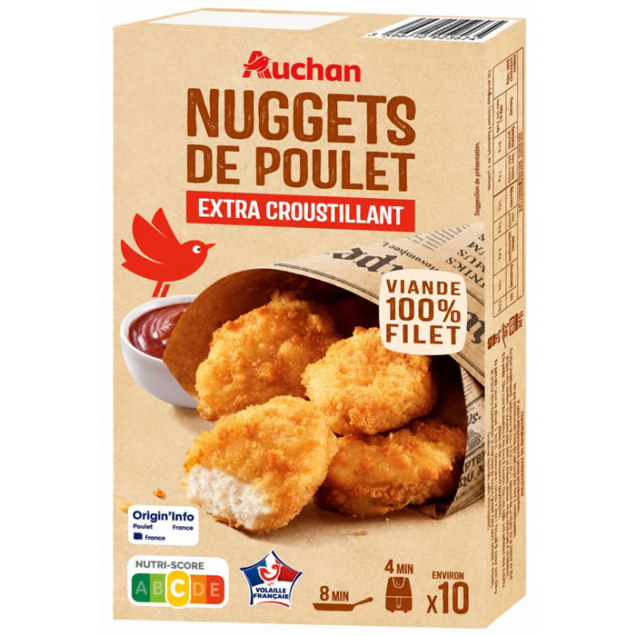 AUCHAN Nuggets de poulet