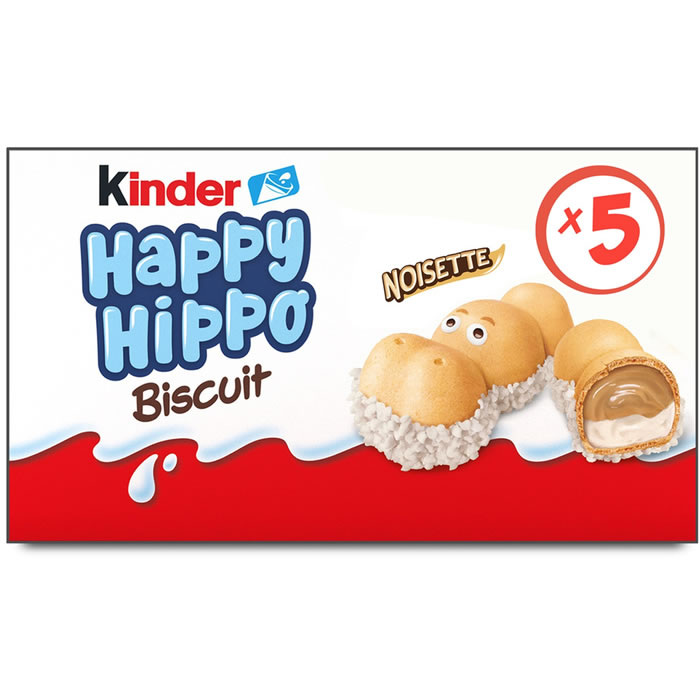 KINDER Happy Hippo Biscuits aux noisettes