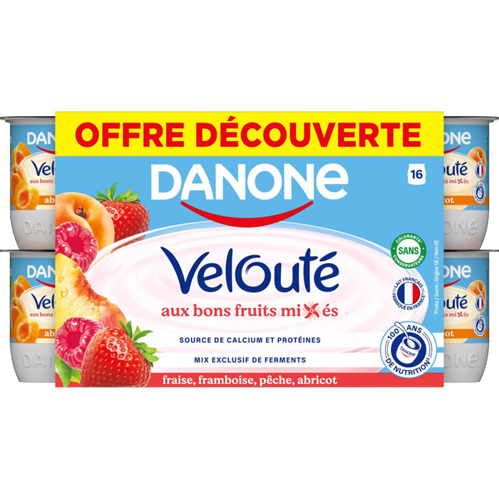 DANONE Velouté Fruix Yaourts brassés aux fruits