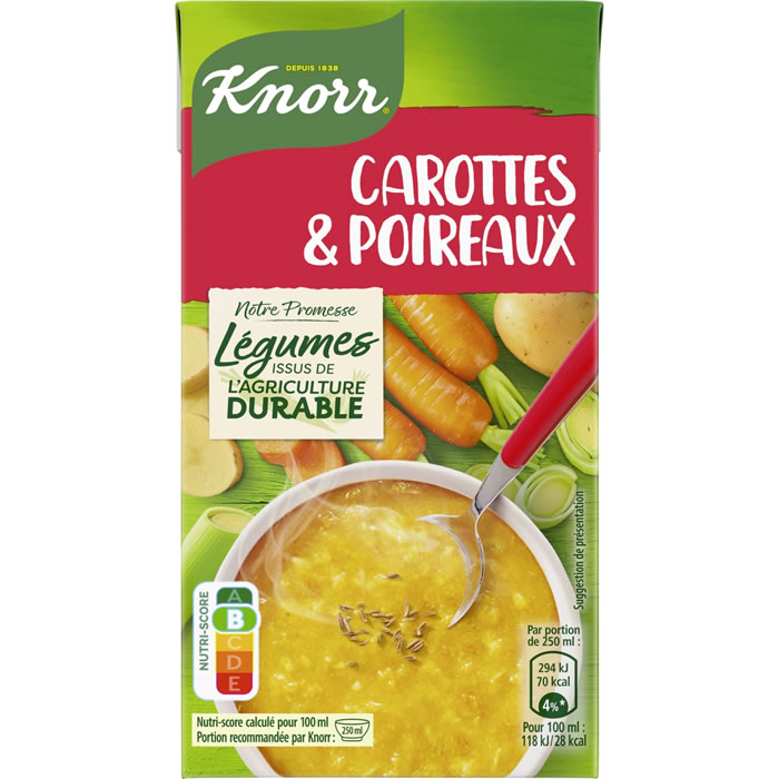 KNORR Soupe de carottes et poireaux