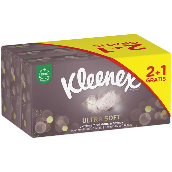 KLEENEX Ultra Soft Mouchoirs boîte doux et soyeux