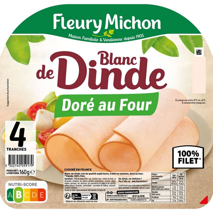 FLEURY MICHON Blanc de dinde doré au four