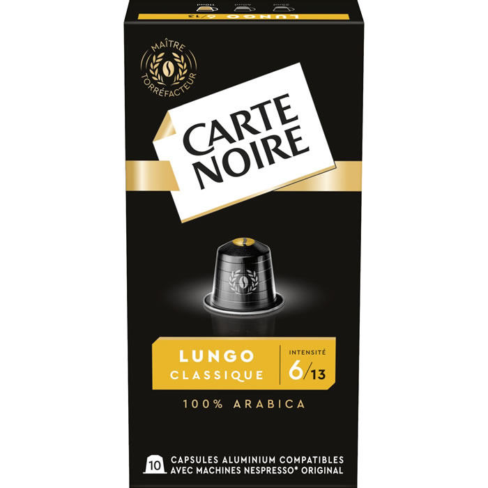 CARTE NOIRE Capsules de café allongé N°6
