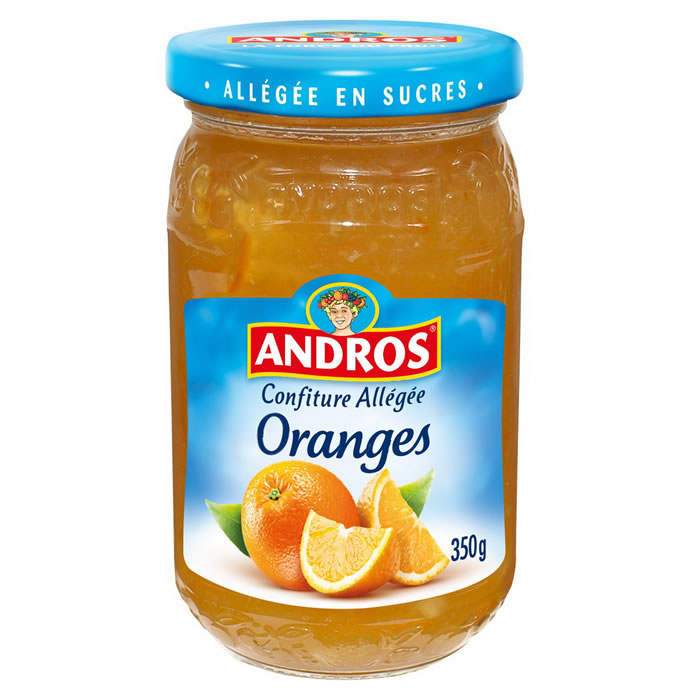 ANDROS Confiture d'oranges allégée en sucres