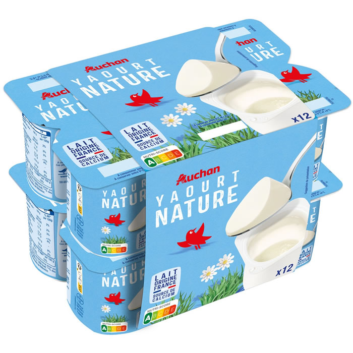 AUCHAN Yaourts nature
