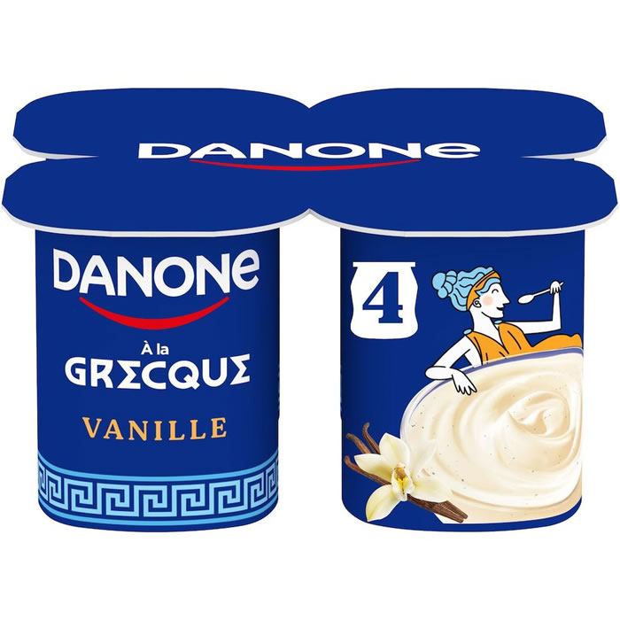 DANONE Yaourts à la grecque à la vanille