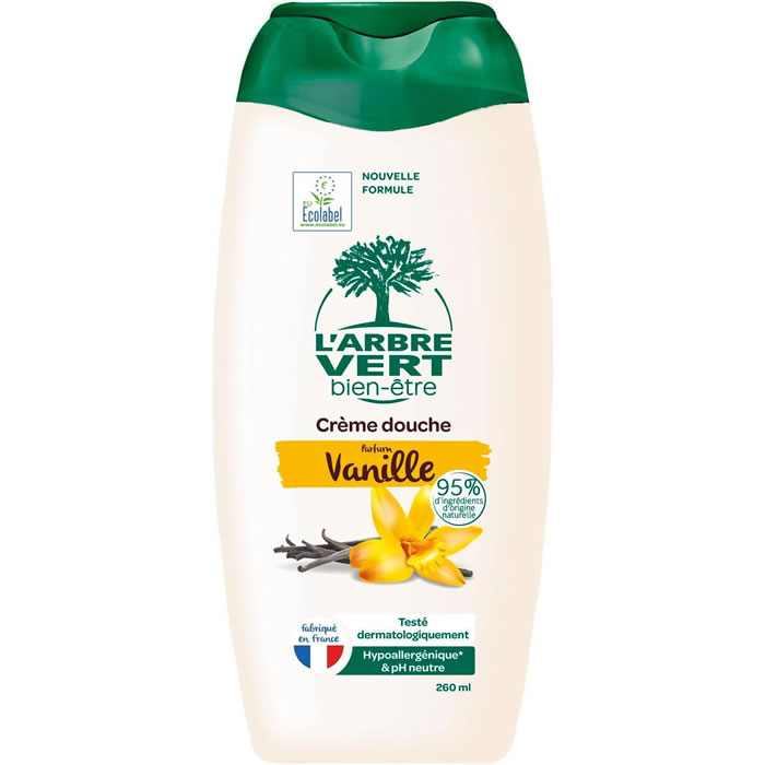 L'ARBRE VERT Crème douche aux extraits de vanille