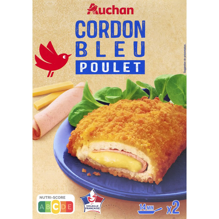 AUCHAN Cordons bleus de poulet