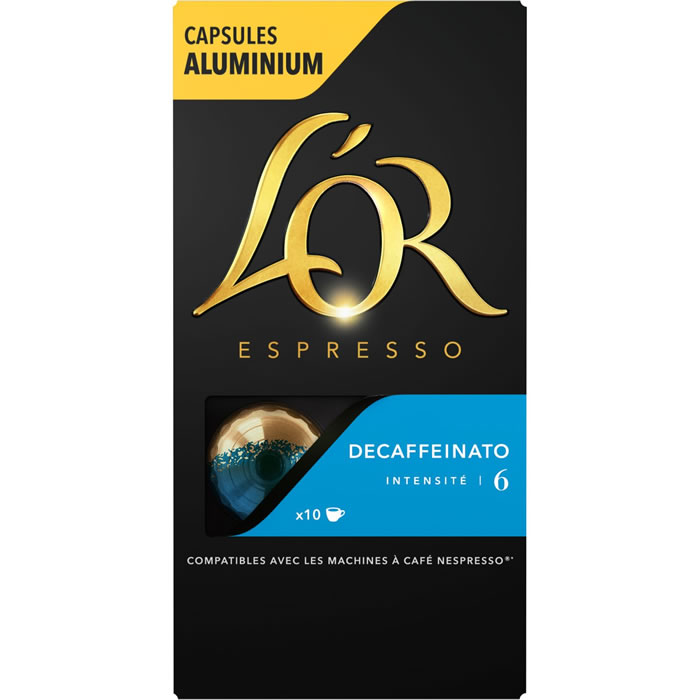 L'OR Espresso Capsules de café décaféiné N°6