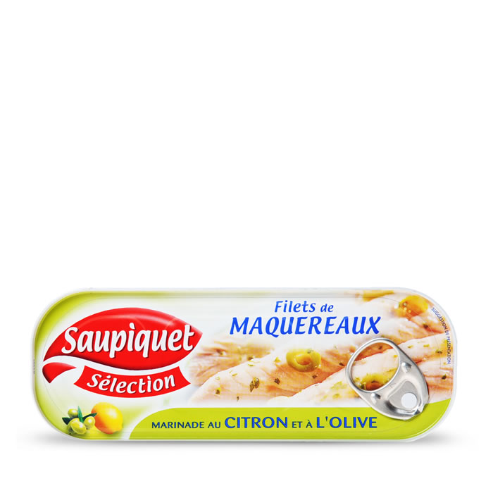 SAUPIQUET Filets de maquereaux à la marinade de citron et d'olive