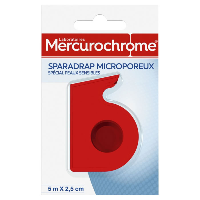 MERCUROCHROME Sparadrap microporeux microaéré