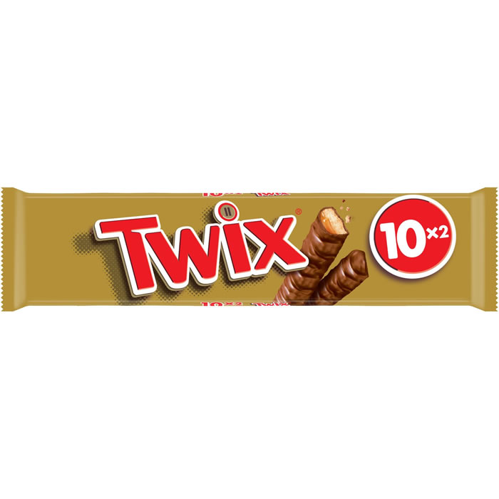 TWIX Barres chocolatées au biscuit et caramel