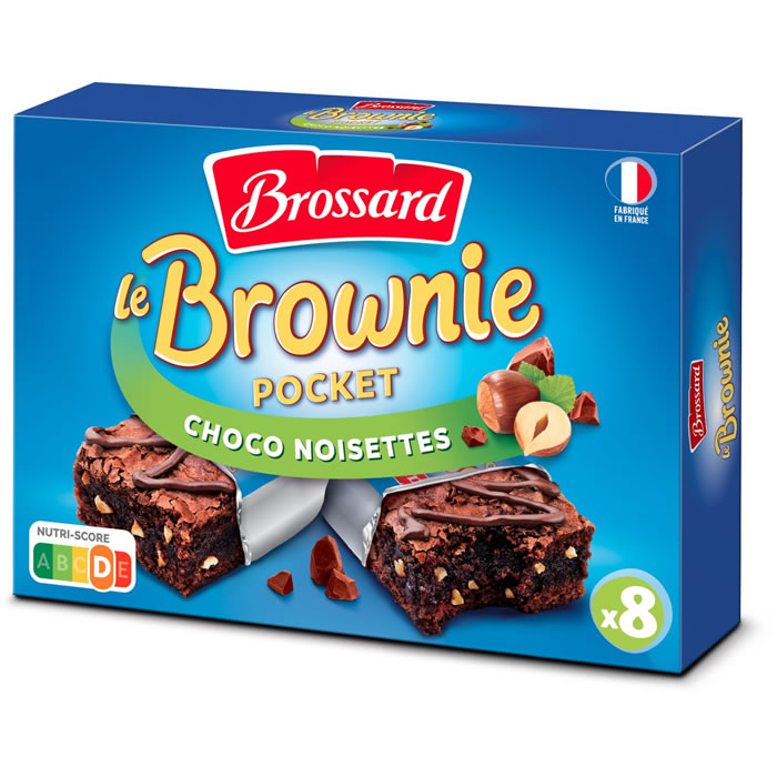 BROSSARD Pocket Gâteaux brownie au chocolat et noisettes