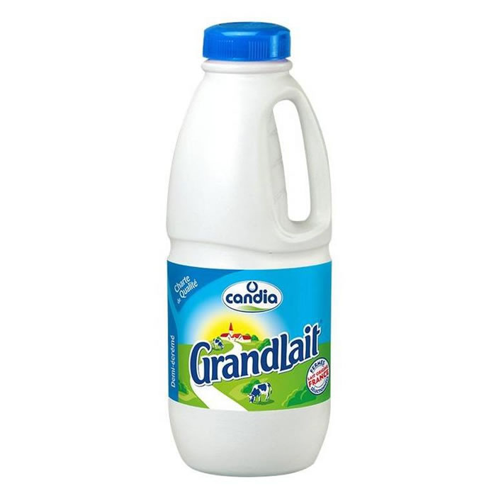 CANDIA Grand Lait Lait demi-écrémé 1,6% M.G UHT