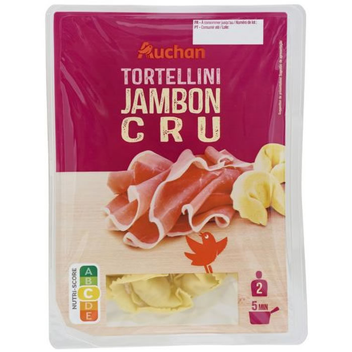AUCHAN Tortellini au jambon cru