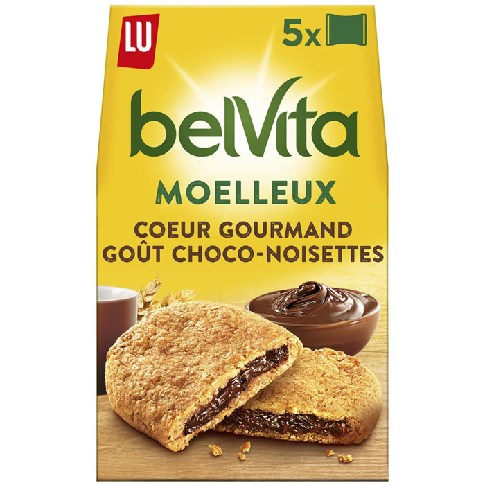 BELVITA Biscuits petit-déj moelleux au chocolat et noisette