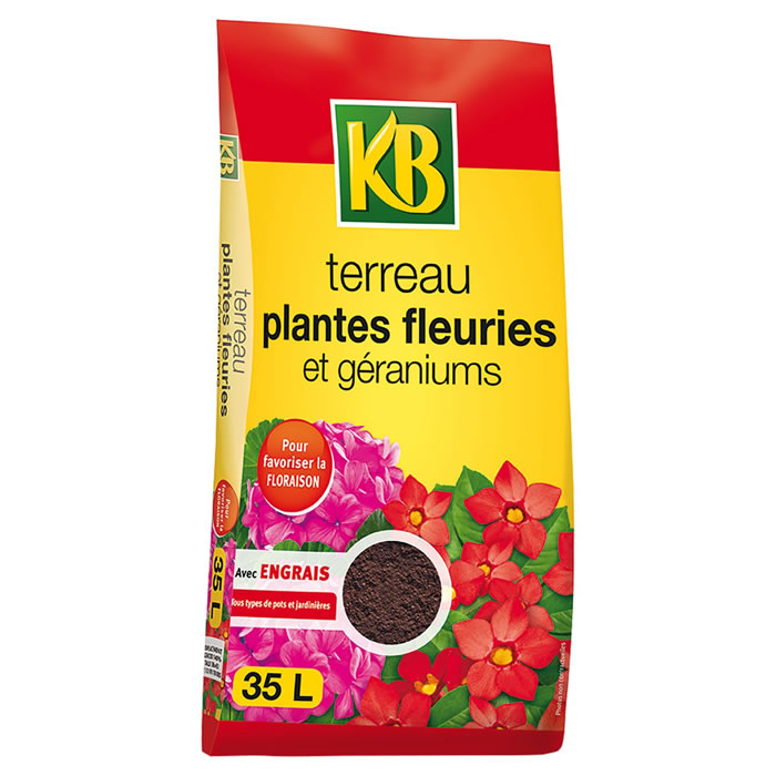 KB Terreau plantes fleuries et géraniums