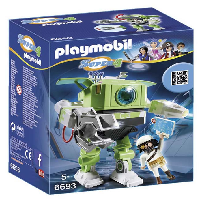 PLAYMOBIL Super 4 - 6693 Robot Cleano