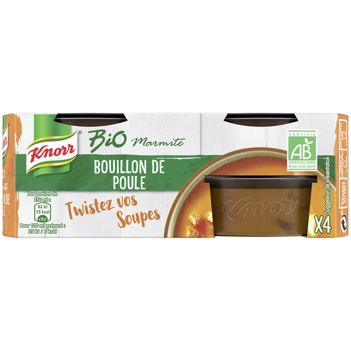 KNORR Bouillon marmite de poule bio