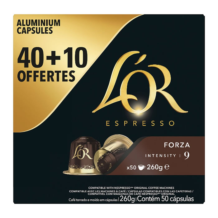 L'OR Forza Capsules de café espresso N°9