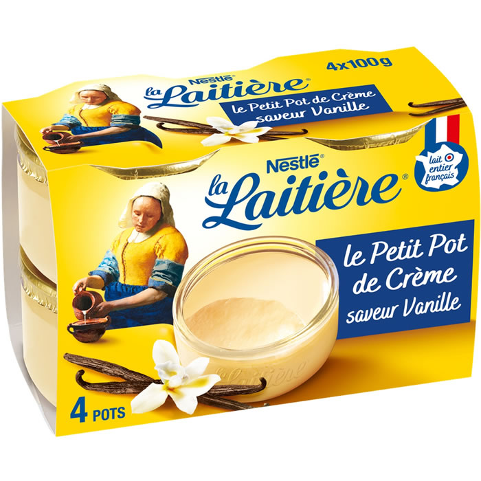 LA LAITIERE Petit Pot de Crème Crème dessert à la vanille