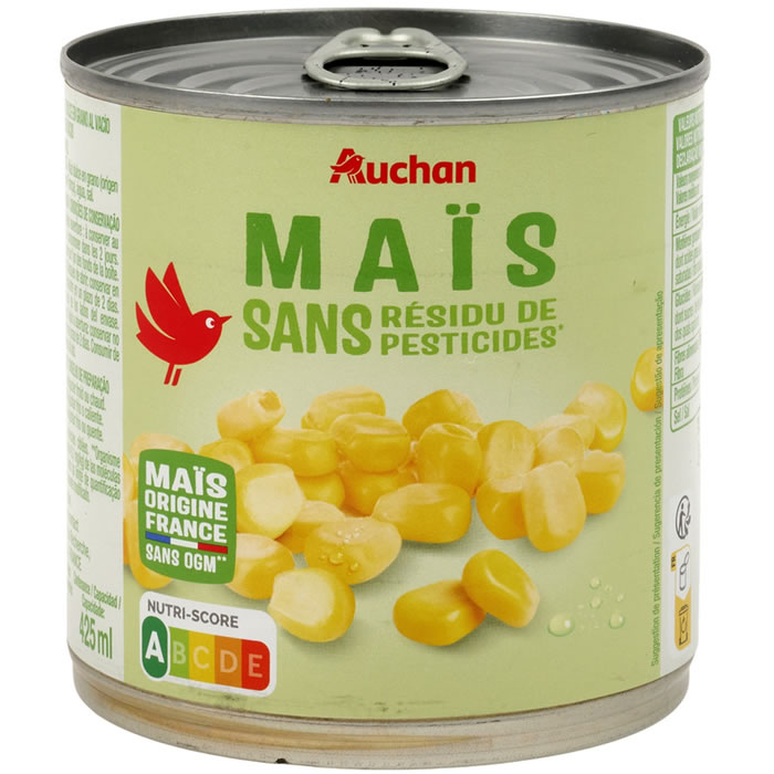 AUCHAN Maïs sans résidu de pesticide