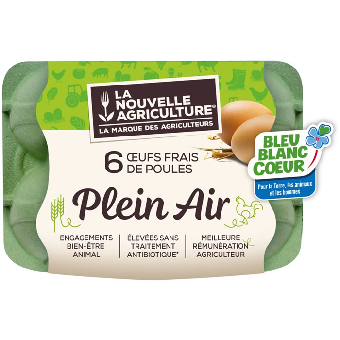 LA NOUVELLE AGRICULTURE Oeufs de poules élevées en plein air