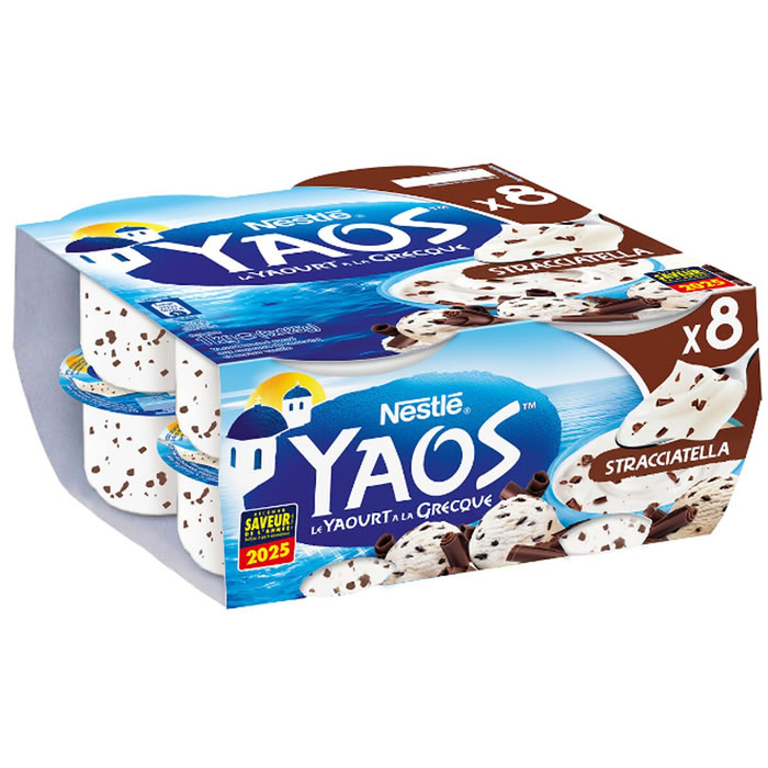 NESTLE Yaos Yaourts à la grecque au stracciatella