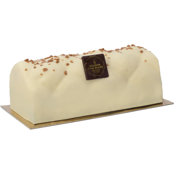 MAISON DE LA GLACE Buche glacée à la vanille et au caramel beurre salé