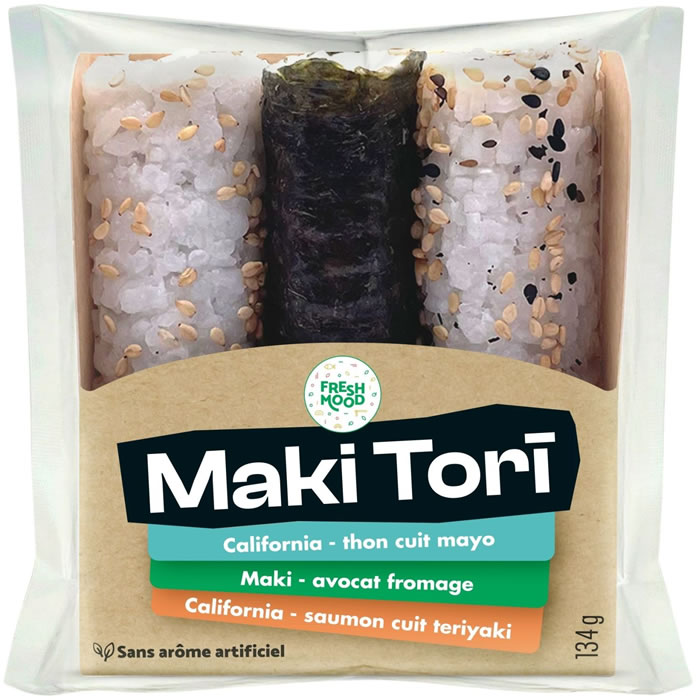 FRESHMOOD Maki Tori Sushi thon cuit mayo, avocat fromage et saumon teriyaki