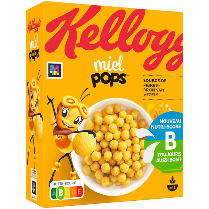 KELLOGG'S Miel Pops Céréales de maïs soufflés au miel