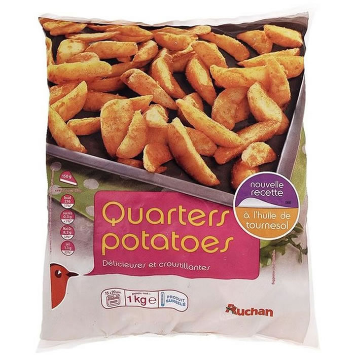 AUCHAN Quarters potatoes
