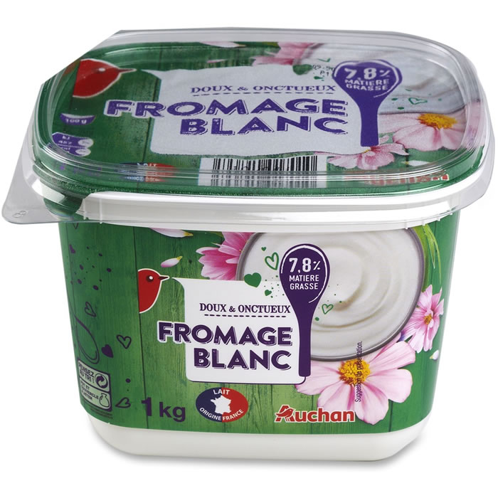 AUCHAN Fromage blanc 7.8%