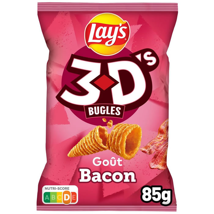 LAY'S 3D's Chips soufflés saveur bacon