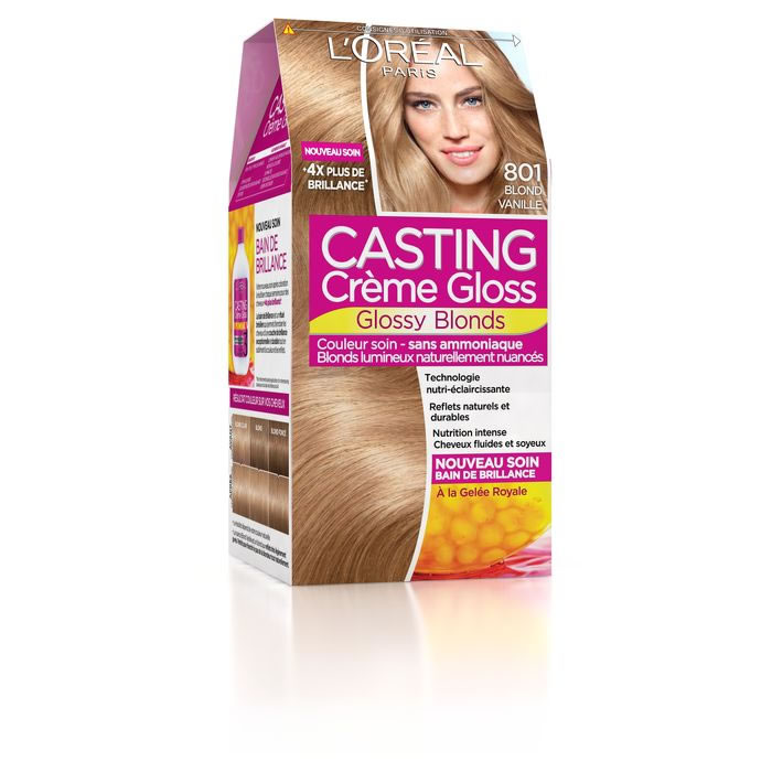 L'OREAL Casting Crème Gloss Coloration soin 801 blond vanille