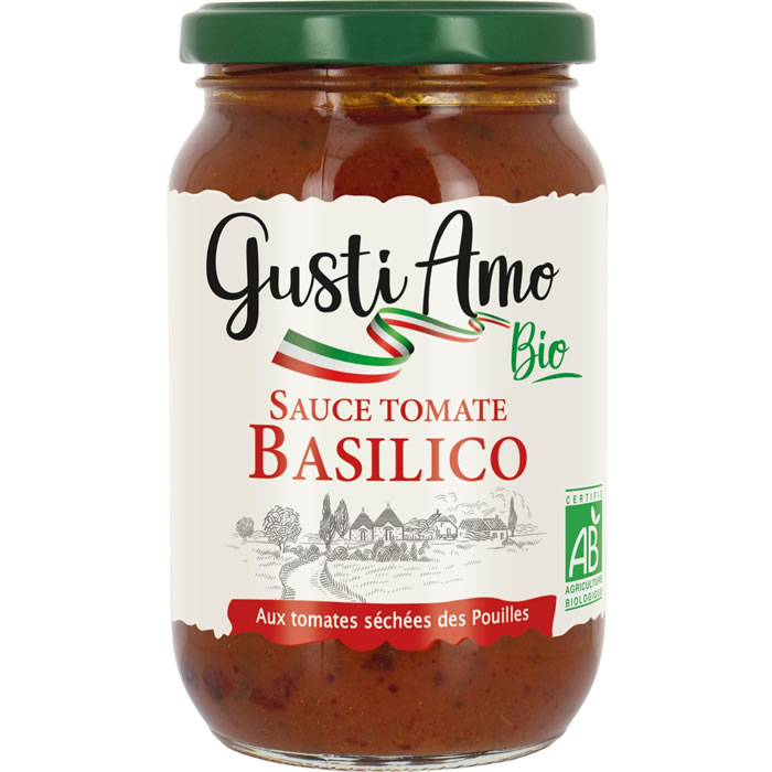 GUSTI AMO Sauce tomate au basilic bio