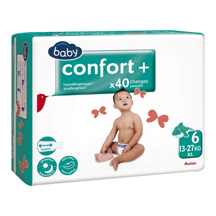 AUCHAN Baby Couches taille 6 (13-27 kg)