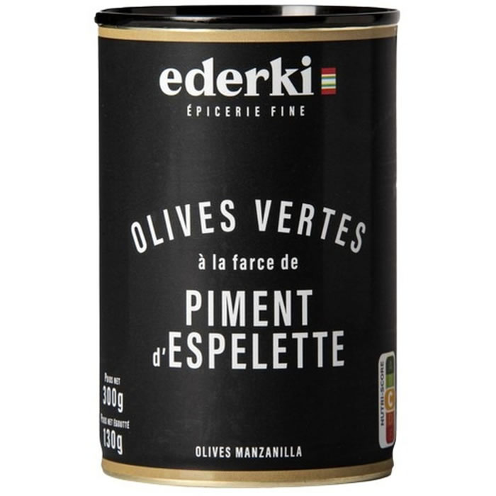 EDERKI Olives farcies au piment d'Espelette
